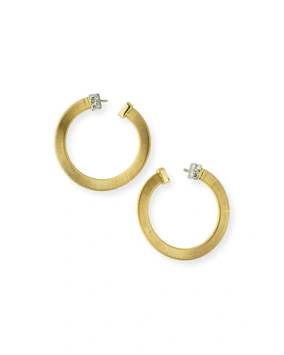 Marco Bicego Women's Masai 18k Gold & Diamond Coil Wrap Hoop Earrings