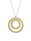 Marco Bicego Women's Masai 18k Yellow Gold & Diamond Coil Concentric Circle Pendant Necklace