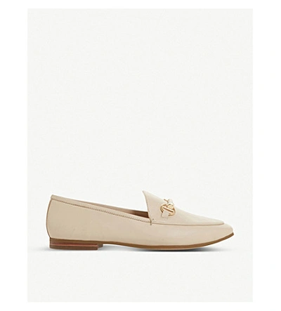 Dune Guiltt Snaffle Trim Leather Loafers In Ecru-leather