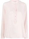 Stella Mccartney Band Collar Blouse In Pink