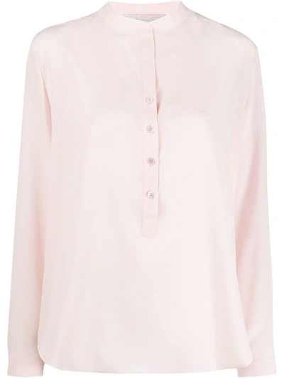 Stella Mccartney Band Collar Blouse In Pink