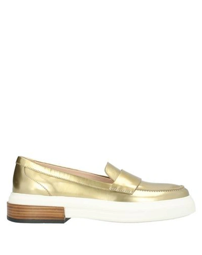 Tod's Loafers In Gold