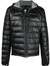 Canada Goose Hybridge Lite Hooded Down Jacket In Black