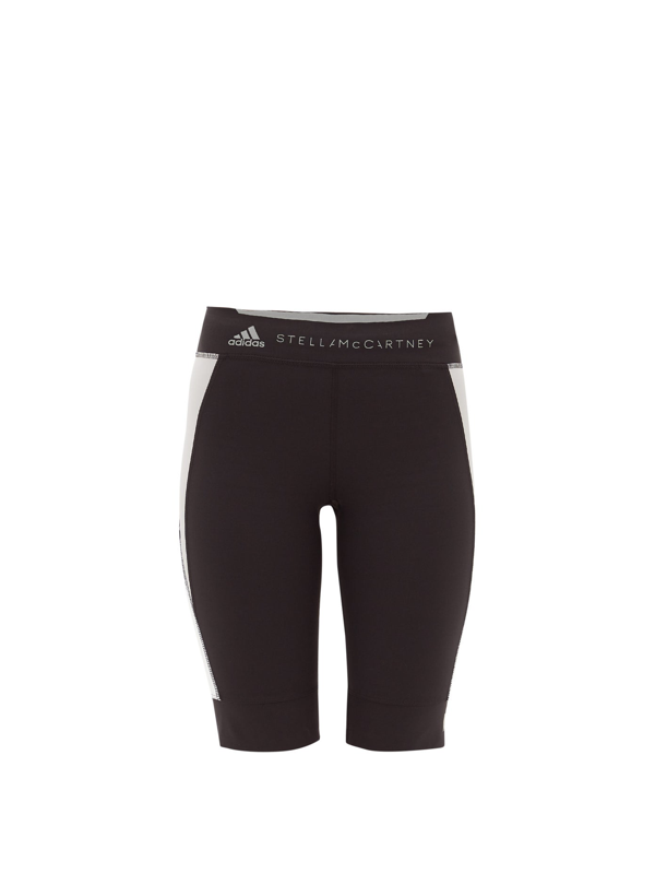 Adidas By Stella Mccartney Technical Jersey Cycling Shorts In Black Multi Modesens