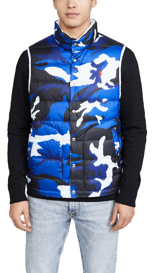 polo vest blue