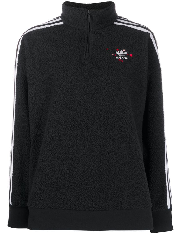 adidas originals half zip hoodie