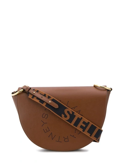 Stella Mccartney Half Moon Large Vegan-leather Shoulder Bag In Brown