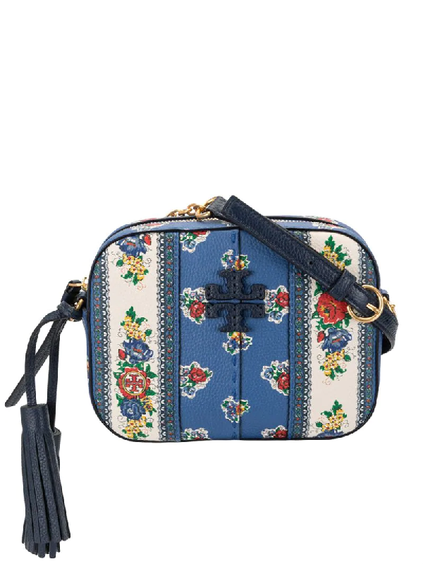 Tory Burch White Floral Purse