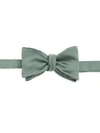 Eton Grosgrain Silk Bow Tie In Green