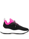 Prada America's Cup' Sneakers In Black - Fuchsia