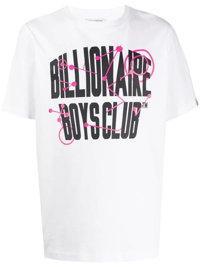 Billionaire Boys Club Radio White Printed Cotton T-shirt