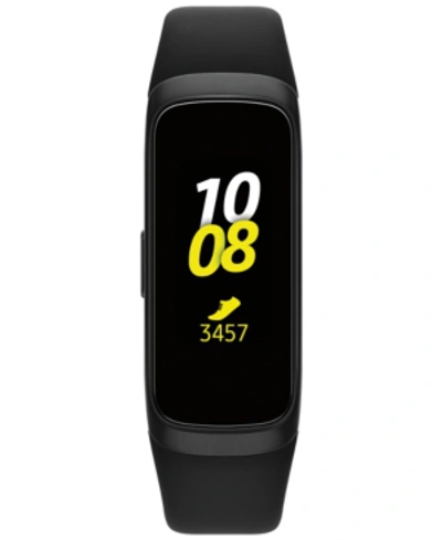 Samsung Unisex Galaxy Fit Black Elastomer Strap Touchscreen Smart Watch.95"