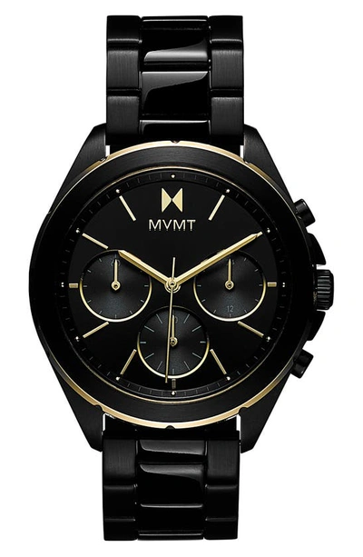 Mvmt Women's Chronograph Getaway Black-tone Bracelet Watch 38mm