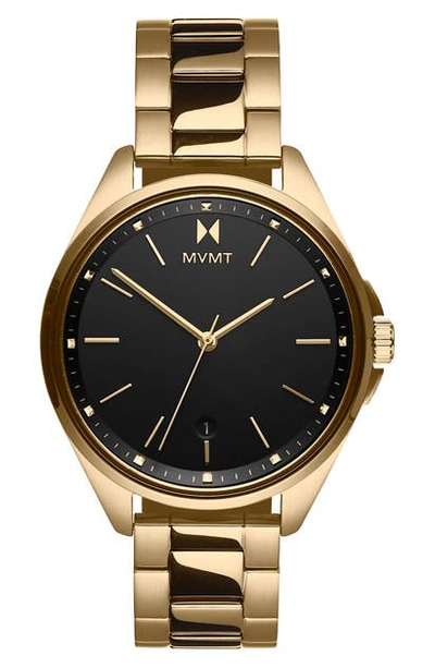Mvmt Women's Coronada Gold-tone Stainless Steel Bracelet Watch 36mm In Gold/ Black/ Gold