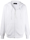 Diesel Panelled Zip-up Hoodie In White