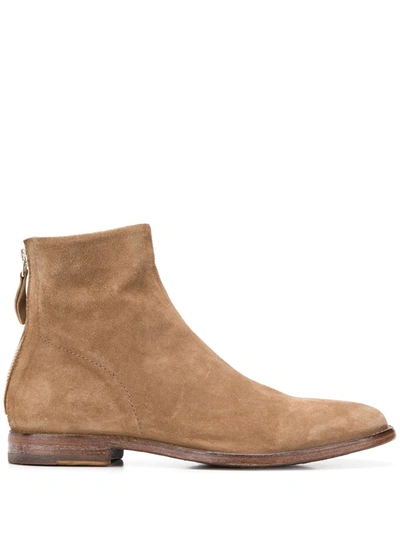Moma Nottingham 20mm Ankle Boots In Neutrals