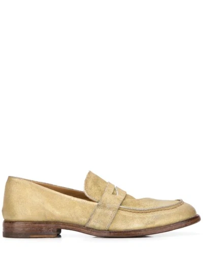 Moma Nottingham 20mm Loafers In Gold