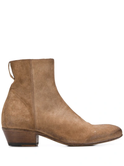 Moma New Mexico 40mm Ankle Boots In Neutrals