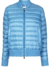 Moncler Abricot Padded Bomber Jacket In Blue