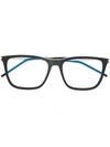 Saint Laurent Round Frame Glasses In Black