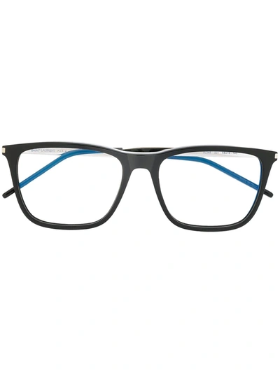 Saint Laurent Round Frame Glasses In Black