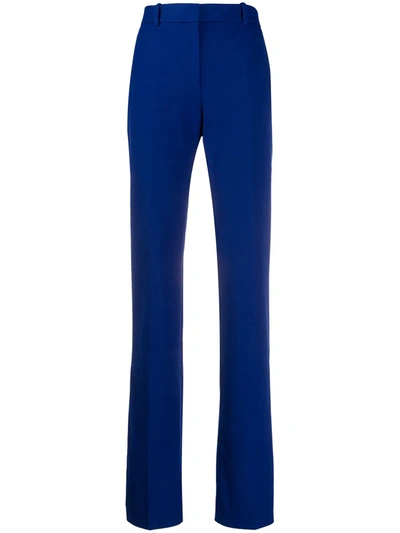 Joseph High-rise Tailored Trousers In Blue