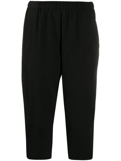 Comme Des Garçons Comme Des Garçons Cropped Tapered Trousers In Black