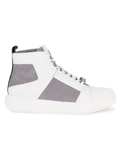 Karl Lagerfeld High-top Sneakers In Grey White