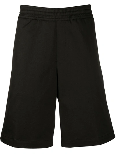 Neil Barrett Oversize Cotton Blend Canvas Shorts In Black
