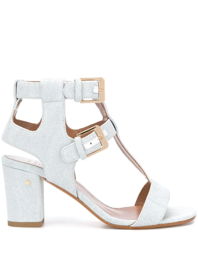 Laurence Dacade Helie 75mm Denim Sandals In Blue