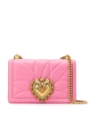 Dolce & Gabbana Devotion Shoulder Bag In Pink