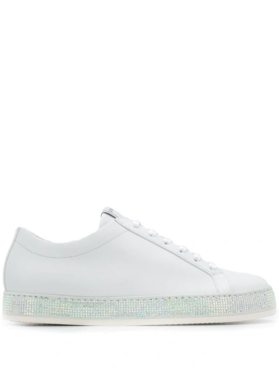 Le Silla Embellished Sole Trainers In White