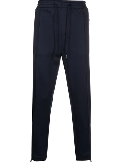 Moncler Straight-leg Track Trousers In Blue