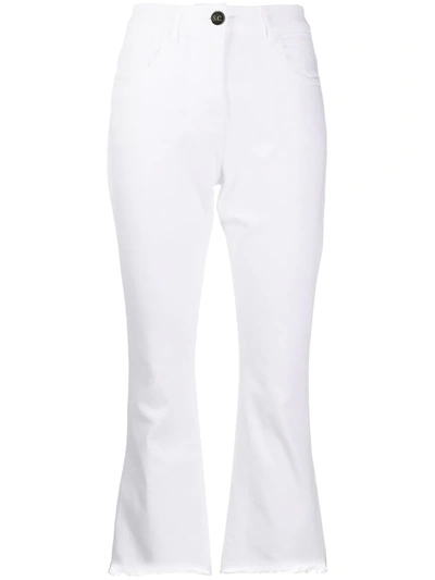 Semicouture Frederick Flared Style Trousers In White
