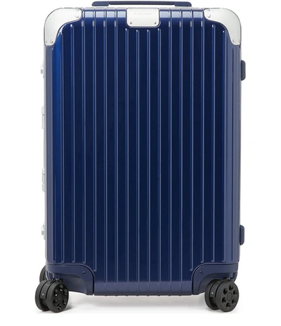 Rimowa Hybrid Cabin Carry-on Suitcase In Matte Blue - Polycarbonate - 21,7x15,8x9,1