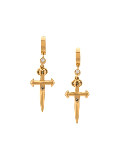Nialaya Jewelry Skyfall Sword Earrings In Gold