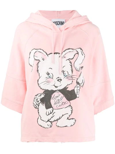 Moschino 'don't Call Me Cute' Kapuzenpullover In Pink
