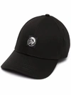 Diesel Mohawk Logo Baseball Cap In Black