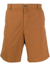 Kenzo Straight-leg Chino Shorts In Brown