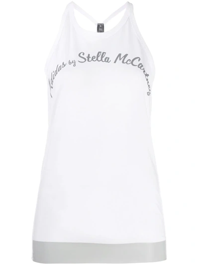 Adidas By Stella Mccartney Tanktop Mit Logo-print In White