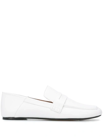 Joseph Collapsible-heel Loafters In White