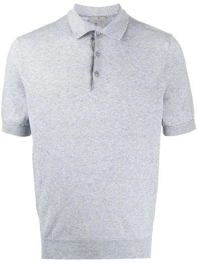 Canali Slim-fit Polo Shirt In Grey