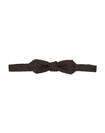 Dolce & Gabbana Man Ties & Bow Ties Dark Brown Size - Silk