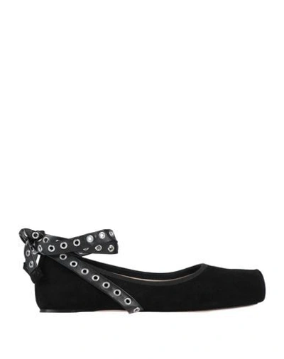 Anna Baiguera Ballet Flats In Black