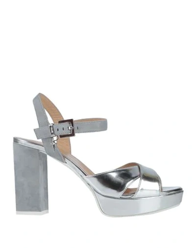 Cesare Paciotti 4us Sandals In Silver