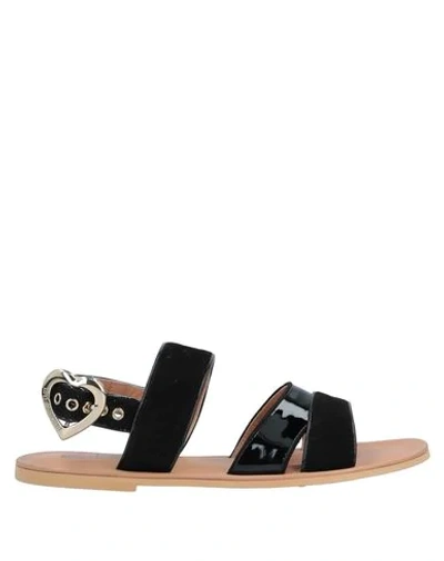 Love Moschino Sandals In Black