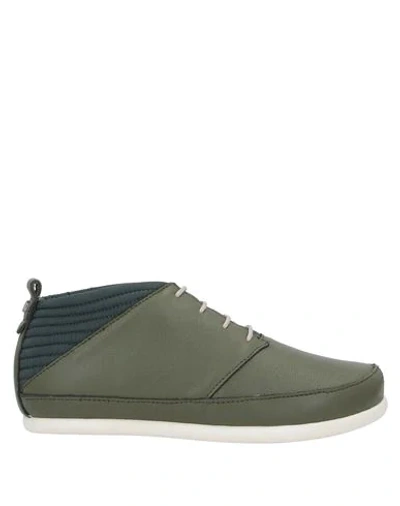 Volta Ankle Boots In Military Green