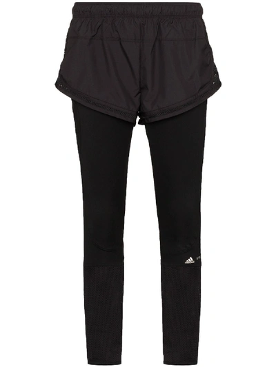 Adidas Originals Adidas By Stella Mccartney Ess Running Shorts Leggings In Black