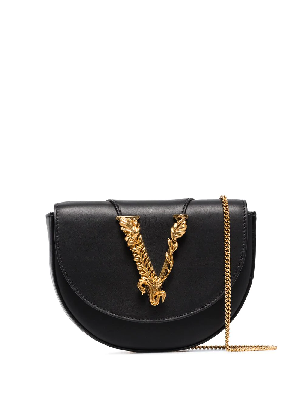 Versace Virtus Convertible Bag In Black | ModeSens