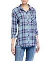 Rails Hunter Plaid Shirt In Aqua Navy Blossom